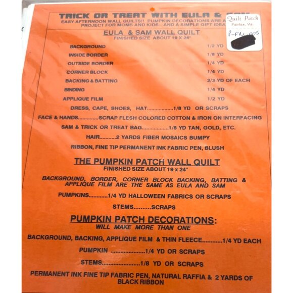 Trick Or Treat With Eula Sam Fiber MosaicsWall Hanging Pattern By Leslie Beck - Picture 3 of 3